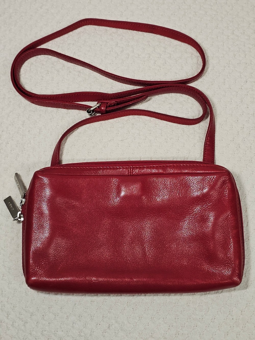 HOBO International Red Leather Crossbody Bag